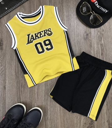 Bộ cộc tay Lakers 09